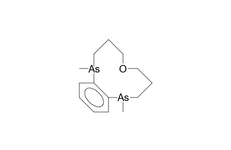 2,10-DIMETHYL-2,10-DIARSA-6-OXABICYCLO-[9.4.0]-PENTADECA-1(11),12,14-TRIENE
