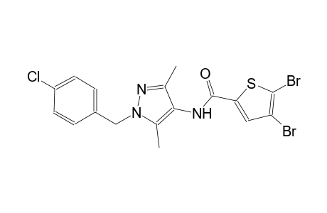 4,5-dibromo-N-[1-(4-chlorobenzyl)-3,5-dimethyl-1H-pyrazol-4-yl]-2-thiophenecarboxamide