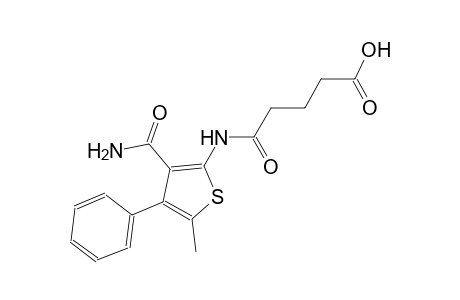 5-{[3-(aminocarbonyl)-5-methyl-4-phenyl-2-thienyl]amino}-5-oxopentanoic acid