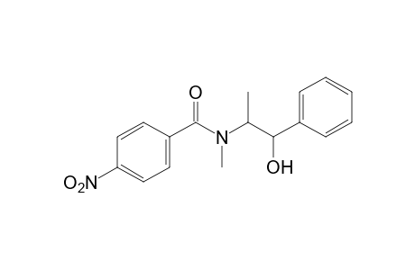 N-(β-hydroxy-α-methylphenethyl)-N-methyl-p-nitrobenzamide