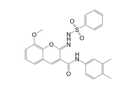 benzenesulfonic acid, 2-[(2Z)-3-[[(3,4-dimethylphenyl)amino]carbonyl]-8-methoxy-2H-1-benzopyran-2-ylidene]hydrazide
