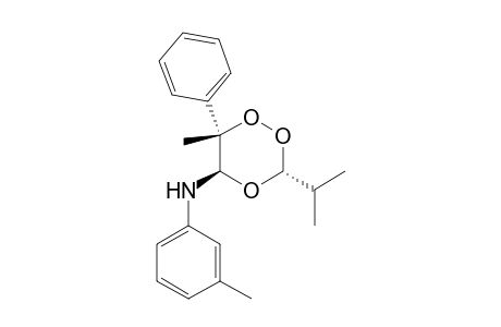 (3R*,5R*, 6S*)-3-Isopropyl-6-methyl-6-phenyl-5-(m-toluidino)-1,2,4-trioxane