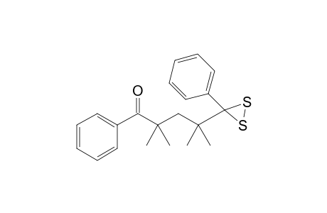 3-Phenyl-3-(1,1,3,3-tetramethyl-4-oxo-4-phenylbutyl)dithiirane