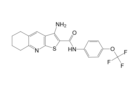 3-Amino-N-[4-(trifluoromethoxy)phenyl]-5,6,7,8-tetrahydrothieno[2,3-b]quinoline-2-carboxamide