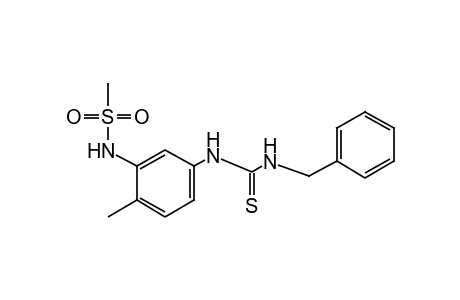 1-benzyl-3-(3-methanesulfonamido-p-tolyl)-2-thiourea