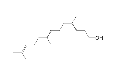 4-ethyl-8,12-dimethyltrideca-3,7,11-trien-1-ol