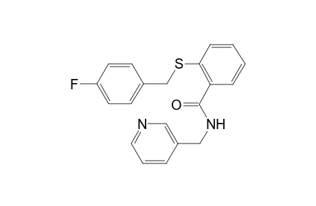 2-(4-Fluoro-benzylsulfanyl)-N-pyridin-3-ylmethyl-benzamide