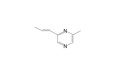 Pyrazine, 2-methyl-6-(1-propenyl)-, (E)-