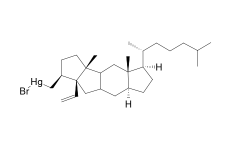 3.beta.-[(Bromomercurio)methyl]-5-vinyl-A,B-bisnor-5.beta.-cholestane