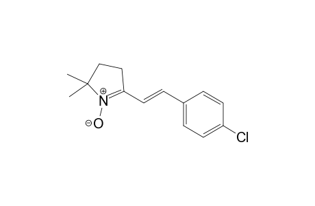 5-[2-(4-Chlorophenyl)vinyl]-2,2-dimethyl-3,4-dihydro-2H-pyrrol-1-oxide