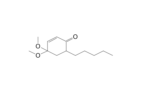 4,4-Dimethoxy-6-pentyl-cyclohex-2-enone