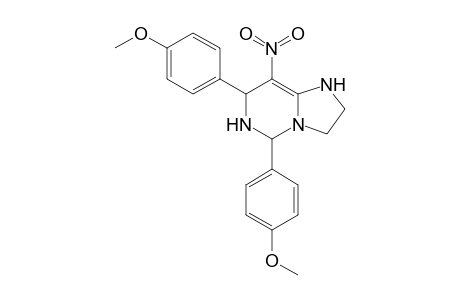 4-[5-(4-Methoxyphenyl)-8-nitro-1,2,3,5,6,7-hexahydroimidazo[1,2-c]pyrimidine-7-yl]phenyl methyl ether