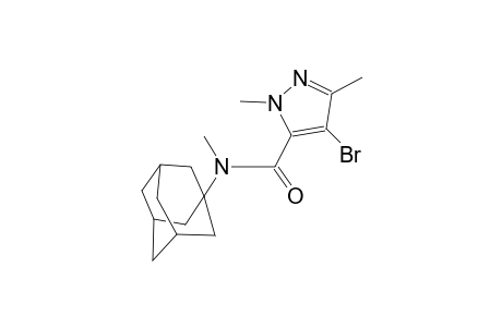 N-(1-adamantyl)-4-bromo-N,1,3-trimethyl-1H-pyrazole-5-carboxamide