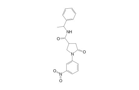 1-(3-nitrophenyl)-5-oxidanylidene-N-(1-phenylethyl)pyrrolidine-3-carboxamide