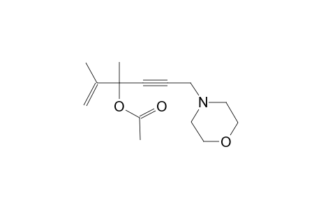 1-hexen-4-yn-3-ol, 2,3-dimethyl-6-(4-morpholinyl)-, acetate (ester)