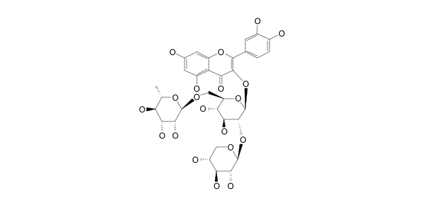 Quercetin 3 O 2 G Beta D Xylopyranosylrutinoside 13c Nmr Chemical Shifts Spectrabase