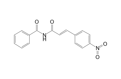 N-[(E)-3-(4-nitrophenyl)-1-oxoprop-2-enyl]benzamide