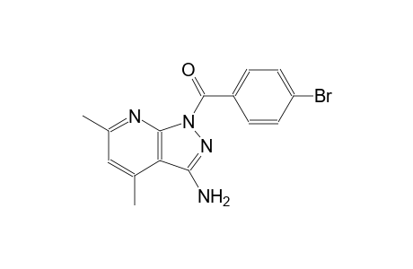 1H-pyrazolo[3,4-b]pyridin-3-amine, 1-(4-bromobenzoyl)-4,6-dimethyl-