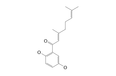 1,4-DIHYDROXY-2-(3',7'-DIMETHYL-2'-Z,6'-OCTADIENYL)-BENZENE