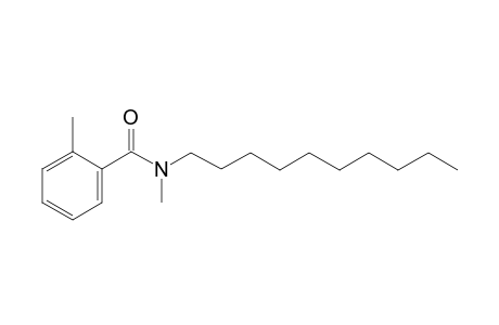 Benzamide, 2-methyl-N-methyl-N-decyl-