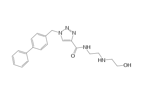 1-(p-Phenylbenzyl)-1H-(1,2,3)-triazole-N-{[2'-(hydroxyethoxy)ethylamino]ethyl}-4-carboxamide