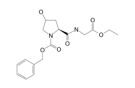 N-Carbobenzyloxy-4-hydroxy-L-prolylglycine ethyl ester