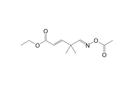 Ethyl (E)-N-acetoxy-4,4-dimethyl-6-azahexa-2,5-dienoate