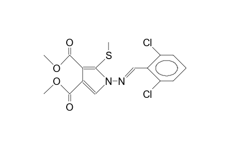 1H-Pyrrole-3,4-dicarboxylic acid, 1-[[(2,6-dichlorophenyl)methylene]amino]-2-(methylthio)-, dimethyl ester