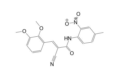 (2E)-2-cyano-3-(2,3-dimethoxyphenyl)-N-(4-methyl-2-nitrophenyl)-2-propenamide