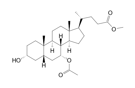 3α,7α-dihydroxy-5β-cholan-24-oic acid, methyl ester, 7-acetate