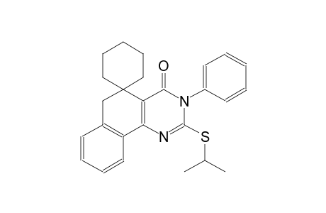 2-(isopropylthio)-3-phenyl-3H-spiro[benzo[h]quinazoline-5,1'-cyclohexan]-4(6H)-one