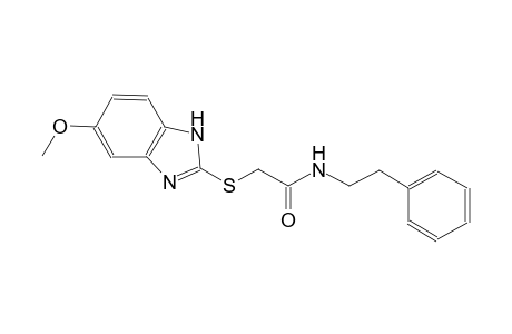 2-[(5-methoxy-1H-benzimidazol-2-yl)sulfanyl]-N-(2-phenylethyl)acetamide