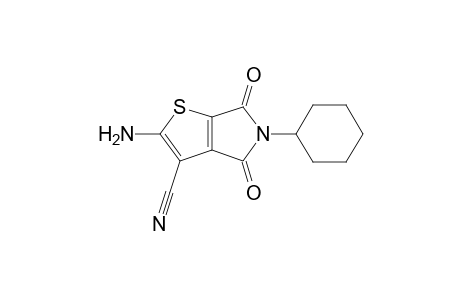 4H-Thieno[2,3-c]pyrrole-3-carbonitrile, 2-amino-5-cyclohexyl-5,6-dihydro-4,6-dioxo-