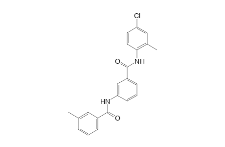 N-(2-methyl-4-chlorophenyl)-3-(3-methylbenzamido)benzamide