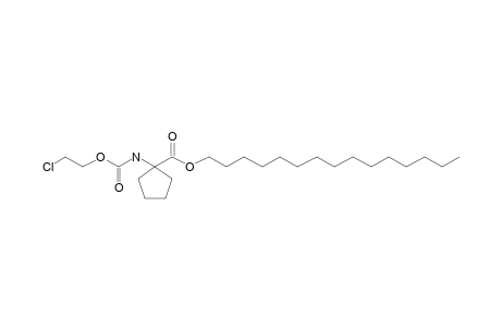 1-Aminocyclopentanecarboxylic acid, N-(2-chloroethoxycarbonyl)-, pentadecyl ester