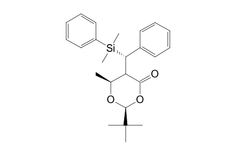 (1'S,2R,5R,6R)-2-TERT.-BUTYL-5-(1'-DIMETHYLPHENYLSILYLBENZYL)-6-METHYL-1,3-DIOXAN-4-ONE