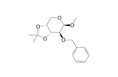 Methyl 2-o-benzyl-3,4-isopropylidene-.beta.,D-arabinopyranoside