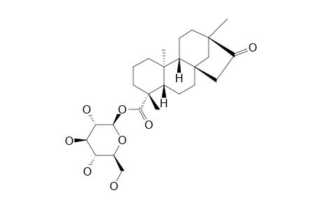 13-METHYL-16-OXO-17-NOR-ENT-KAURAN-19-OIC-ACID-BETA-D-GLUCOPYRANOSYLESTER