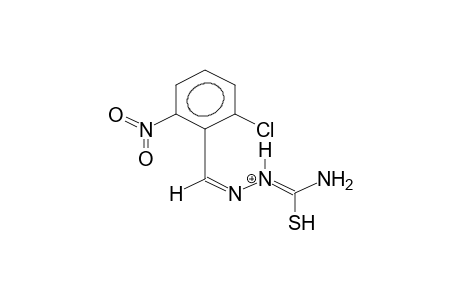 2-CHLORO-6-NITROBENZALDEHYDE, 4-METHYLTHIOSEMICARBAZONE, PROTONATED