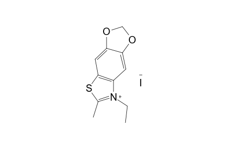 7-ETHYL-6-METHYL-1,3-DIOXOLO[4,5-f]BENZOTHIAZOLIUM IODIDE