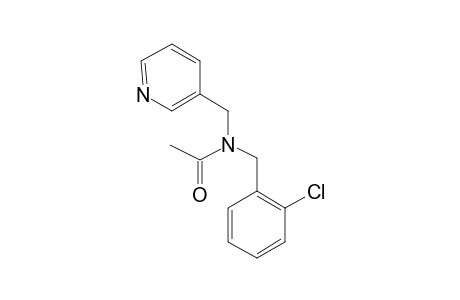 (2-Chlorophenyl)-N-(3-pyridinylmethyl)methanamine, N-acetyl-