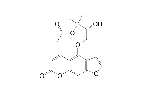 R-(+)-4-(2,3-dihydroxy-3-methylbutoxy)-7H-furo[3,2-G][1]benzopyran-7-one monoacetate