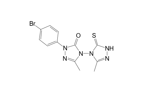 3',5-Dimethyl-2-(p-bromophenyl)-5'-thioxo-[4,4'-bis(1,2,4)-triazol]-3(1'H,2H)-one