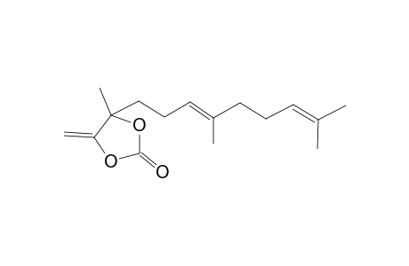 4-[(3E)-4,8-Dimethyl-3,7-nonadienyl]-4-methyl-5-methylene-1,3-dioxolan-2-one