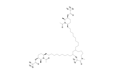 rel-N,N'-Diacetyl-N(4'''')-methyl-O,O',N(4'''')-tris(trideuterioacetyl)-6'''',7''''-Dihydro-4'''',5'''':4'''',8a''''-disecojuliprosopine