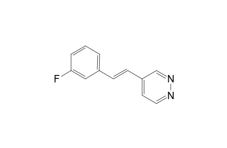 4-[(E)-2-(3-fluorophenyl)ethenyl]pyridazine