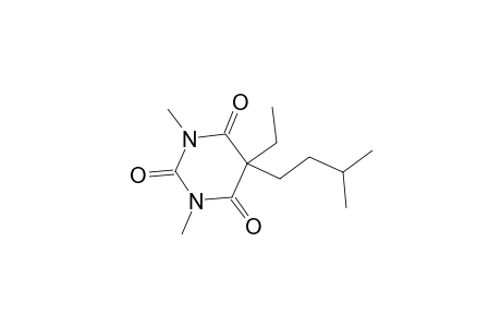 2,4,6(1H,3H,5H)-Pyrimidinetrione, 5-ethyl-1,3-dimethyl-5-(3-methylbutyl)-