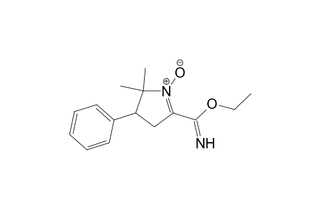 Ethyl 5,5-dimethyl-4-phenyl-1-pyrroline-2-carboximidate-1-oxide