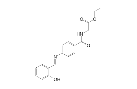 p-(salicylideneamino)hippuric acid, ethyl ester