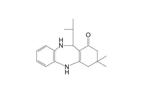 3,3-dimethyl-2,3,4,5,10,11-hexahydro-11-isopropyl-1H-dibenzo[b,e][1,4]diazepin-1-one